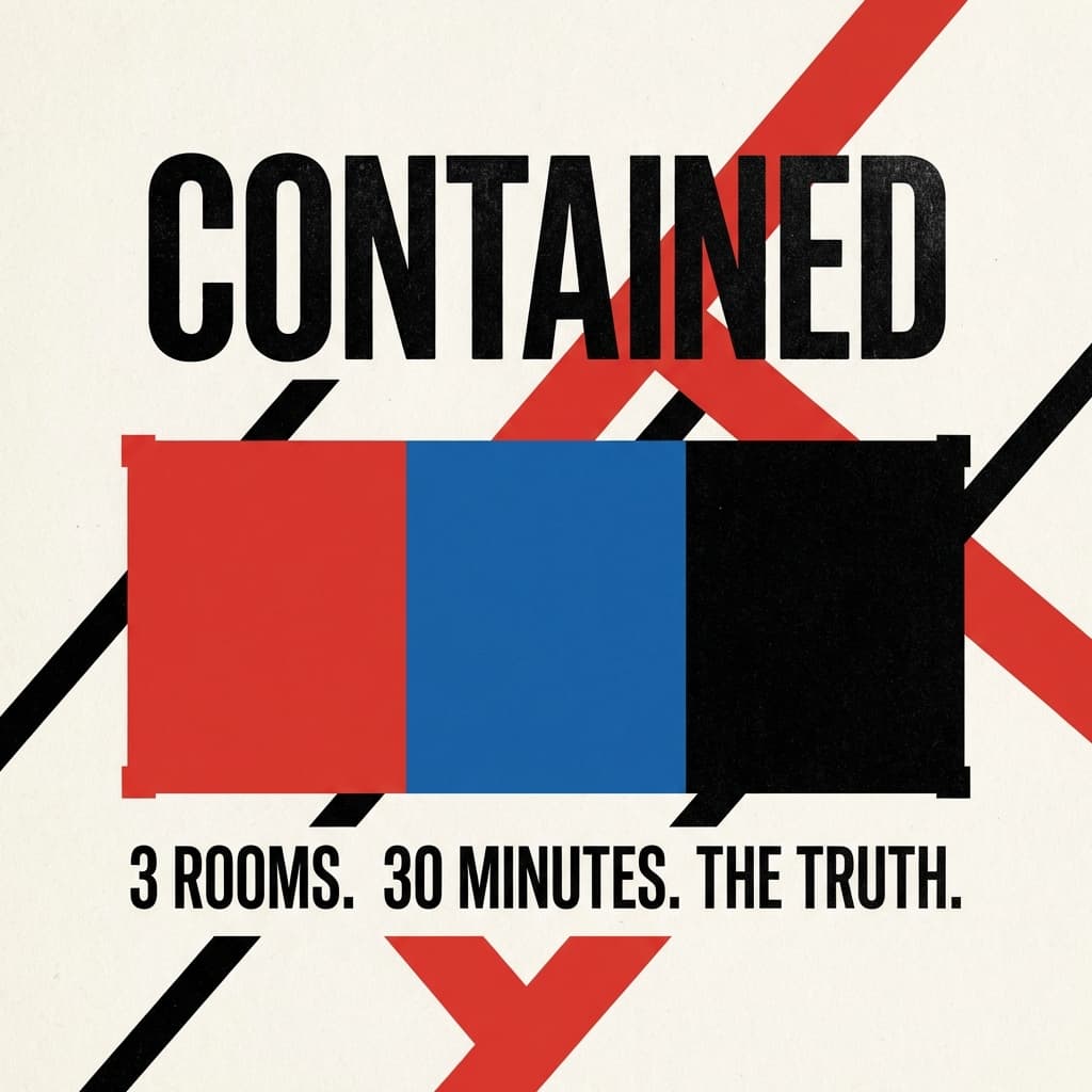 CONTAINED. 3 Rooms. 30 Minutes. The Truth.